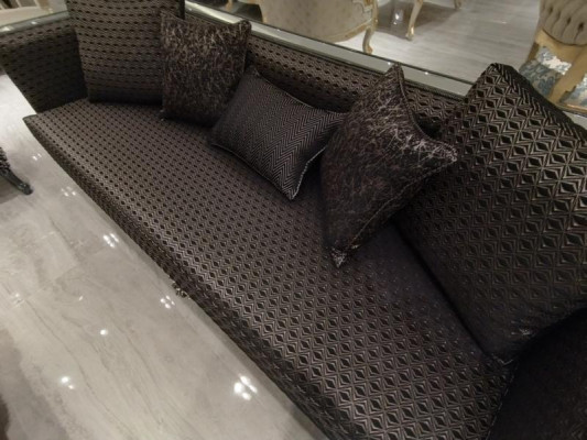Luxus Wohnzimmer Sofagarnitur Möbel 3+3+1+1 2x Sofa 2x Sessel Braun Neu