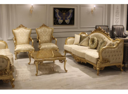 Sofagarnitur 3311 Sitzer Designer Sofa Wohnzimmer Komplett Set Sofa Sessel Neu