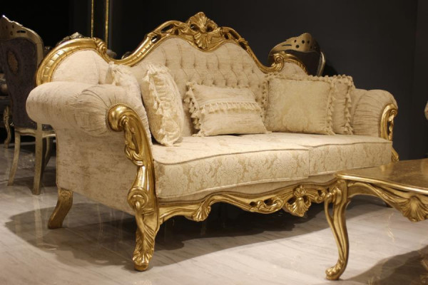 Designer Sofagarnitur 3+3+1 Sitzer Couch Polster Sitzgarnitur Klassische Set Neu