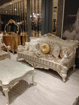 Designer Wohnzimmer Set 2x 3 Sitzer Sofas Exklusives Wohnzimmer Set