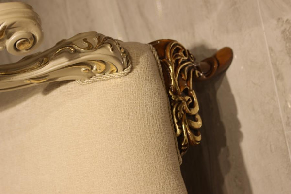 Exklusive Wohnzimmer Möbel luxuriösen Sessel bequemen Sessel Beige Neu