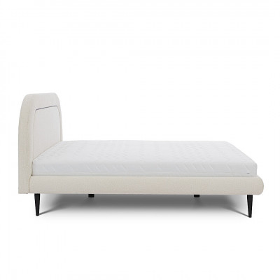 Schlafzimmer Möbel Weißes Bett Modernes Textilbett Polster Doppelbett