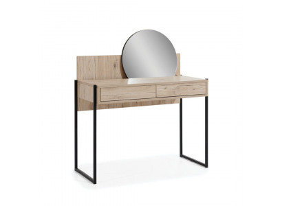 Brauner Schminktisch Spiegel Moderner Kosmetiktisch Luxus Holz Möbel