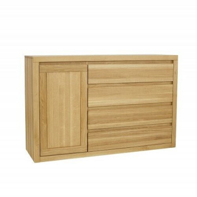 Anrichte Kommode Massivholz Schränke Echtes Holz 140x90cm Kommoden Schrank Eiche