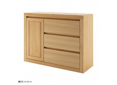 Landhaus Kommode Massivholz Schrank Schränke Echtes Holz Eiche 140x90cm Kommoden
