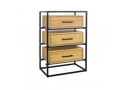 Designer Loft Kommode Anrichte Schrank Wohn Zimmer Regal Luxus Metall Kommoden