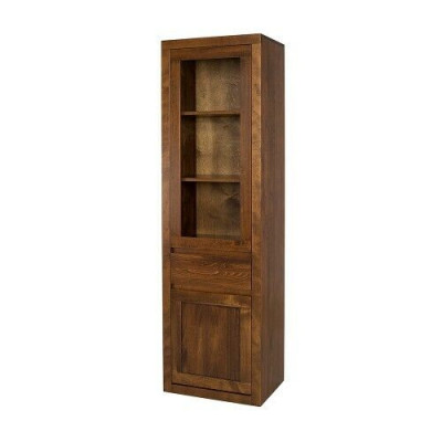 Holzschrank Glasvitrine Handgefertigter Massivholz-Wohnzimmerschrank