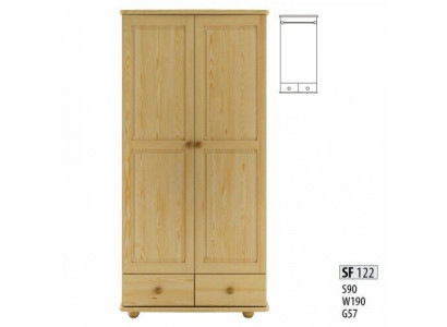 Holz Kleiderschrank Schrank Garderobe Schlafzimmer Vollholz Möbel Holz Schränke