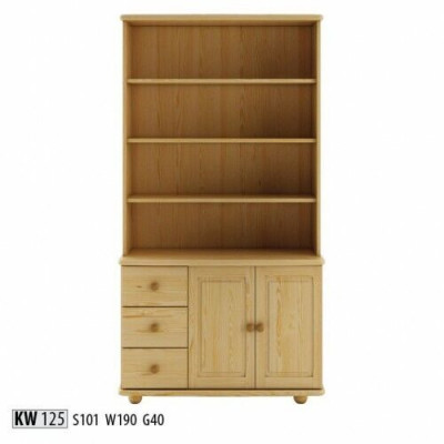 Bücherregal Bücherwand Holzregal Regal Schrank Wandschrank Holz Möbel Handarbeit