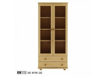 Vitrine Wohnzimmer Anrichte Massive Holz Vitrinen Glas Schrank Echtholz