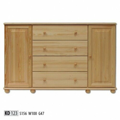 Massive Kommode Anrichte Sideboard Schrank Möbel Kommoden Echtholz Lowboard Neu