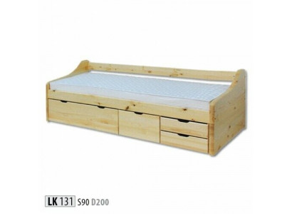 Holzbett Echtes Holz Bett Betten Schlafzimmer Hotel 90x200 Stil Massive Möbel
