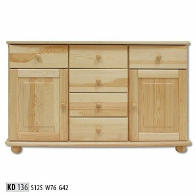 Massive Kommode Echtholz Schränke Neu Anrichte Möbel Kommoden Schrank Sideboard