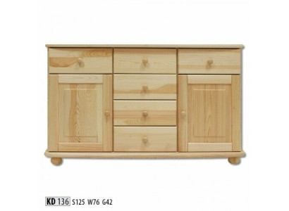 Massive Kommode Echtholz Schränke Neu Anrichte Möbel Kommoden Schrank Sideboard