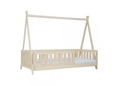 Holzbett Echtes Holz Bett Betten Himmelbett Hotel 90x200 Stil Massive Möbel Neu