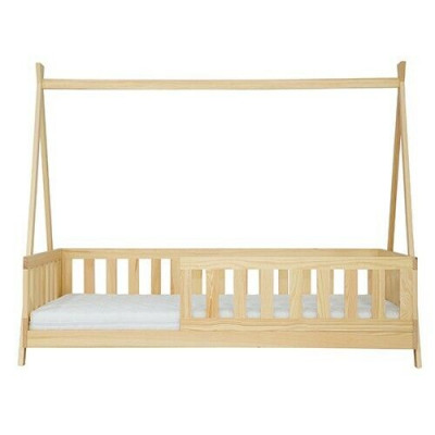 Holzbett Echtes Holz Bett Betten Himmelbett Hotel 90x200 Stil Massive Möbel Neu