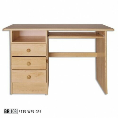Schreibtisch Echtes Holz Massiver Tisch Büromöbel Massiv Schreibtische Holztisch