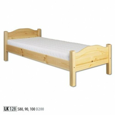 Einzelbett Jugendbett Kieferbett Kiefer Vollholz Holzbett 100x200 Handarbeit Neu