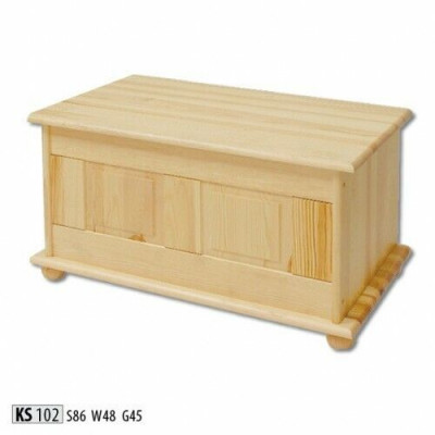 Deko Box Vollholz Möbel Holz Möbel Handarbeit Schatule Truhe Echtholz 86x45cm