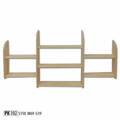 Wandboard Holz Kiefer massiv 150x69cm Vollholz Wandregal Blumenregal Hängeregal