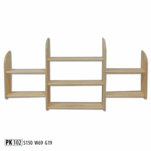 wandboard holz kiefer massiv 150x69cm vollholz wandregal blumenregal hängeregal
