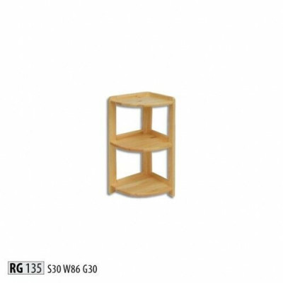 Eckregal Massive Holz Regale Aufbewahrung Schrank Massiv Möbel 30x30x86cm Neu