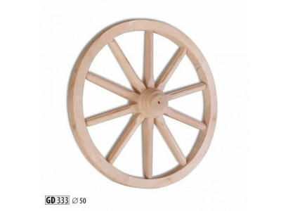 Deko Holzrad Ø 50 cm Speichenrad 10 Speichen Wagenrad Gartendeko Theaterdeko Neu