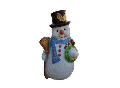 Schneemann Figur Statue Deko Figuren Deko Skulptur 50cm Winter Neu Statuen Neu
