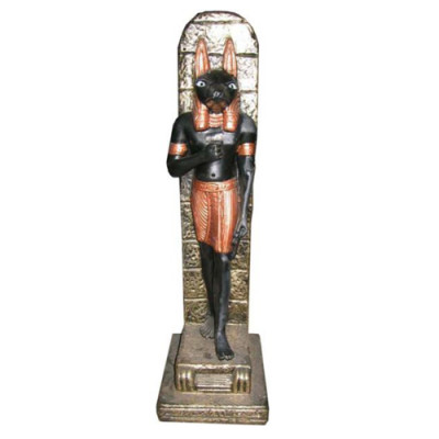 Ägyptische Figur Anubis Kunststoff god of death Dekoration Statuen Figuren 33cm