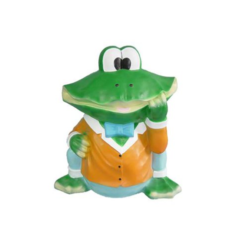 abstrakte Skulptur Frosch Dekoration Figur Kunststoff Realistisch Deko Statue