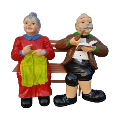 Deko Figur Statue Skulptur 110 cm Figuren Statuen Skulpturen Neu Oma Opa P120