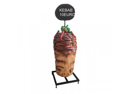 Aufsteller für Kebab Laden Bude Restaurant Preis Schild Skulptur Kebab 200cm Neu