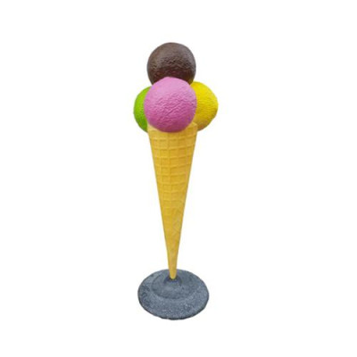 Skulptur Kugel mit Eis Werbung Eisdiele Figuren Statuen Aufsteller 175 cm Comic