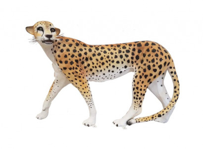 Dekoration Garten Figuren Statue Skulptur Leopard Deko Statuen Figur 85x135cm