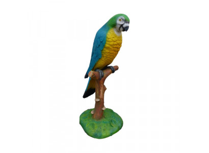 Papageien Vogel figur abstrakte figuren statuen moderne bemalt neu 110cm statue