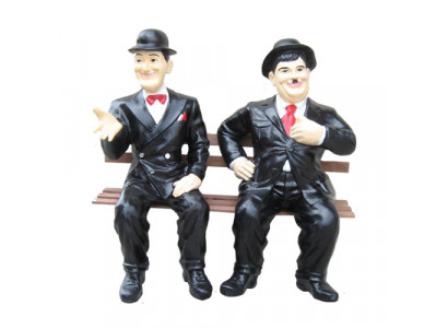 Deko Figur Statue Skulptur 60 cm Figuren Statuen Skulpturen Laurel Hardy P90
