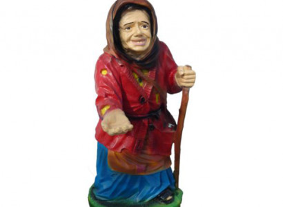 Deko Figur Statue Skulptur 86 cm Figuren Statuen Skulpturen alte Frau Garten P67