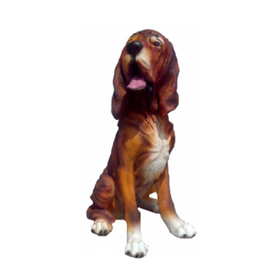 Hund Dekorative Statue Garten Figuren Statuen 45cm Lebensgroß Figur Plastik