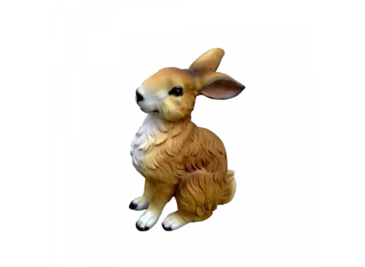 Hase Dekorative Statue Garten Figuren Statuen 38cm Lebensgroß Figur Plastik Neu