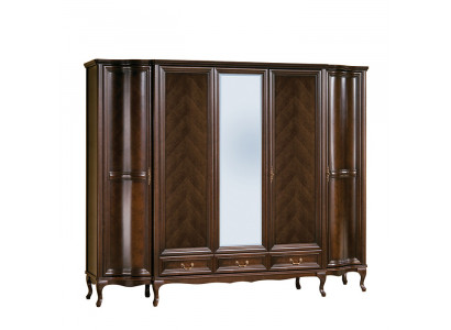 Klassische Schränke Schrank Schrankwand 5 Türen Holz Neu Italienische Möbel