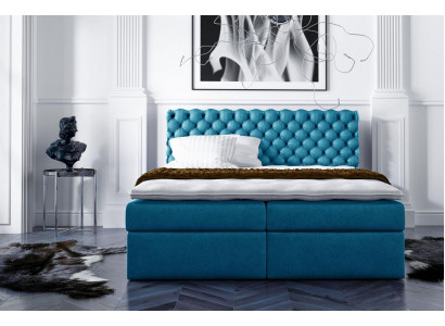 Chesterfield Boxspringbett Doppelbett Ehebett Bett Polsterbett Betten 200x200cm