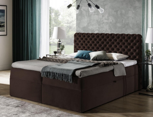 Chesterfield boxspring bett schlafzimmer möbel betten king size samt hotel neu