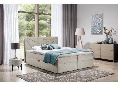 Doppelbett Bett mit Bettkasten Boxspringbett Ehebett Betten Polsterbett 180cm