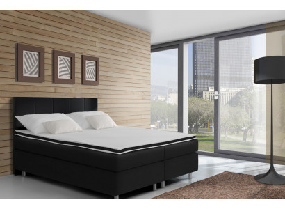 Boxspringbett Betten Bett Polster Kunstleder Designer Hotel Doppel Luxus Design