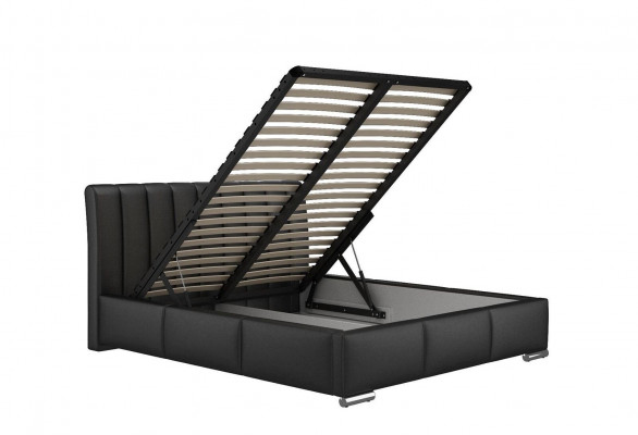 Bett Doppelbett Möbel Bettrahmen Stoff 160x200 Textil Polsterbett Grau Betten