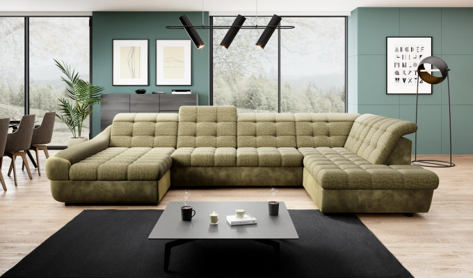 Sofa Couch Polster Garnitur Wohnlandschaft Design Ecksofa U Form Sofas Couchen