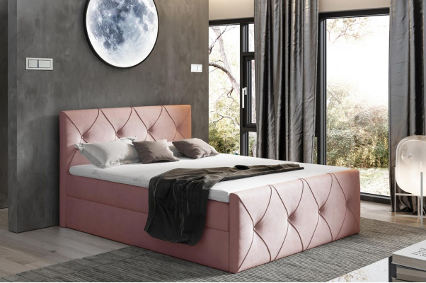 Bettkasten Bett Schlafzimmer Betten Boxspringbett Textil Design Doppel Hotel Neu