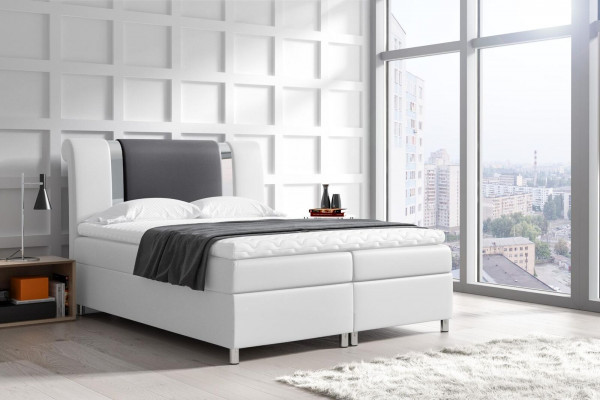 Bett mit Bettkasten Boxspring Betten Möbel Doppel 160x200 Schlafzimmer Hotel Neu
