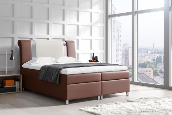 Bett mit Bettkasten Boxspring Betten Möbel Doppel 160x200 Schlafzimmer Hotel Neu