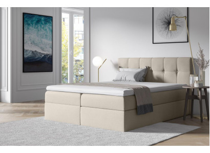 Stoff Boxspringbett Textil Design Doppel Hotel Schlafzimmer Modern Bett Betten